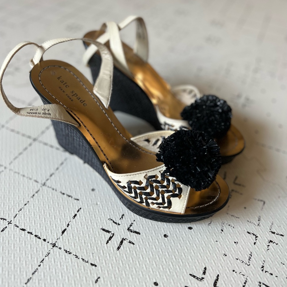 Kate Spade Pom Pom Wedges